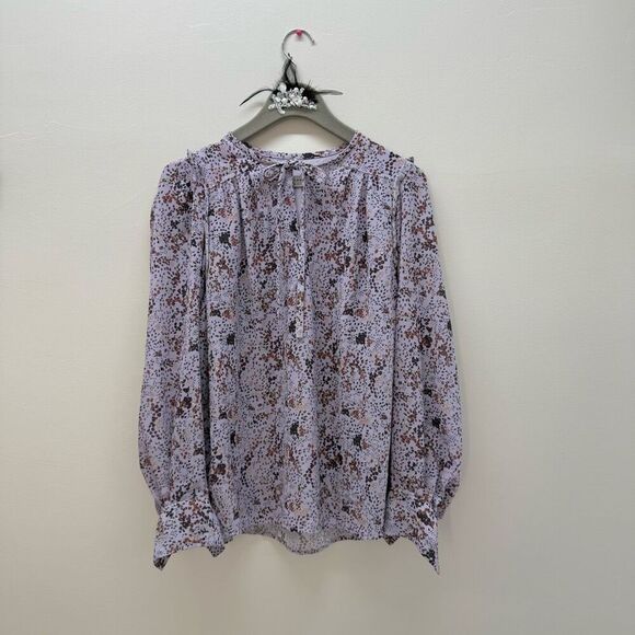 Derek Lam Collective Floral Tie Neck Top ♥️ - Picture 6 of 8